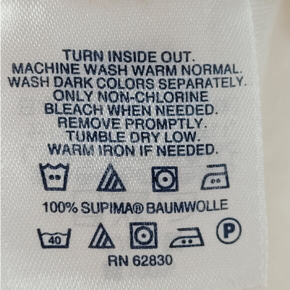 Lands' End White Relaxed Classic Long Sleeve Ladies T Shirt size xl - Picture 9 of 11